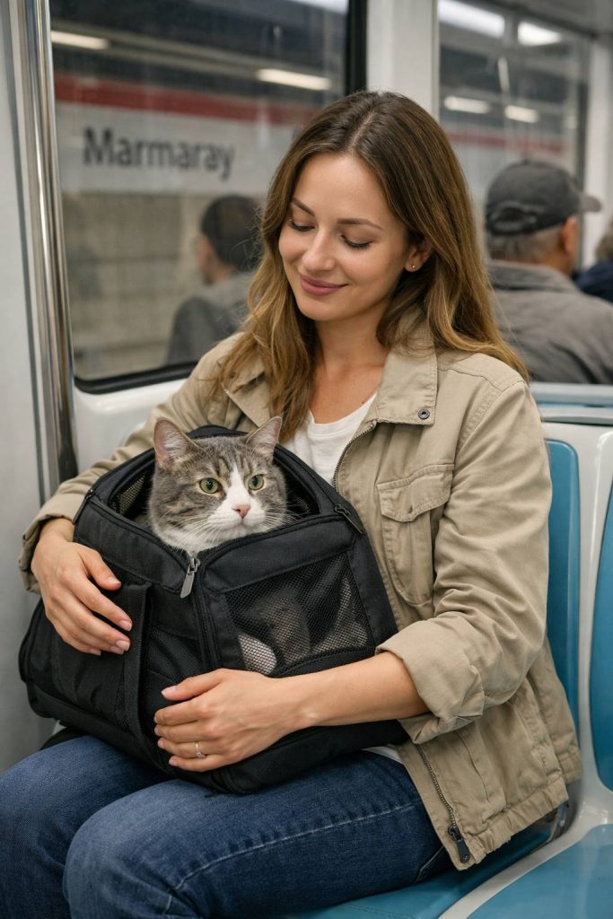 Marmaray’da evcil hayvanla yolculuk